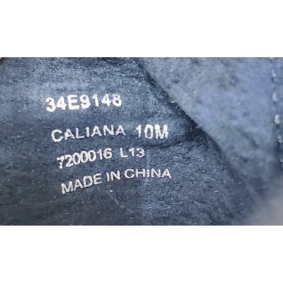 Calvin Klein Caliana Lizard Pattern w/Patent Leather Block Heel Sandals 10M - Picture 4 of 8